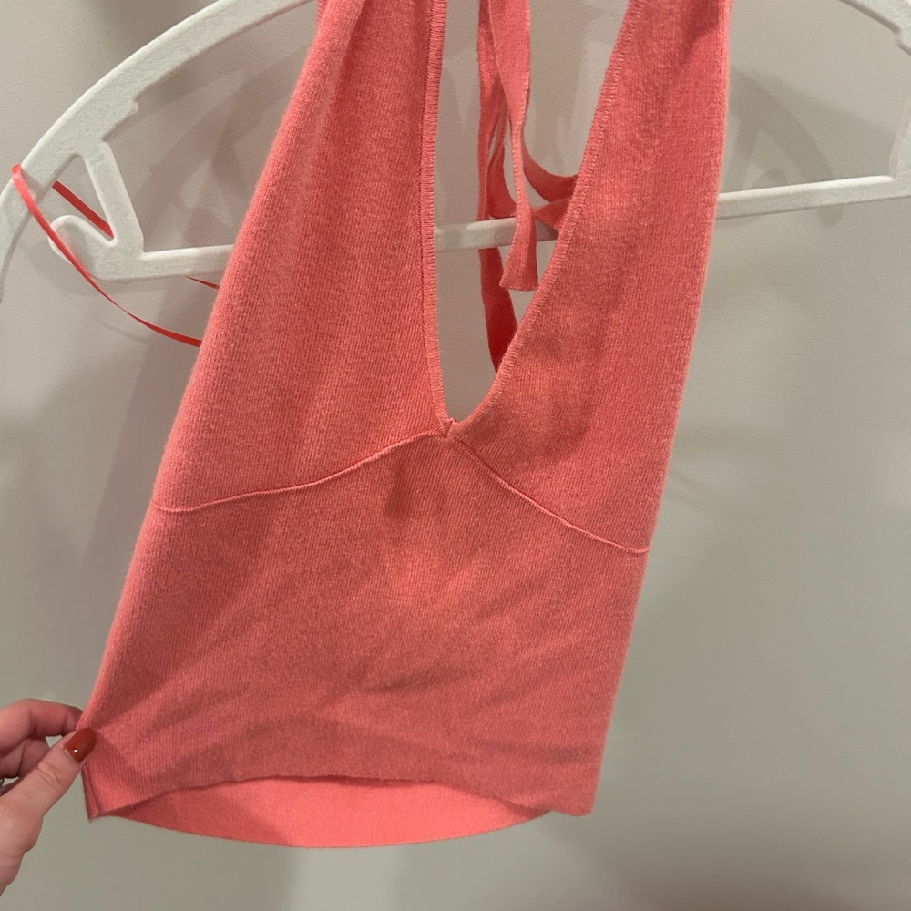 Coral Halter Top